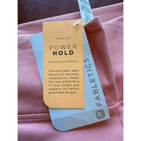 Fabletics Lisette High Waisted Power Hold Leggings Short S/4-6 Coral Coral - Picture 7 of 8